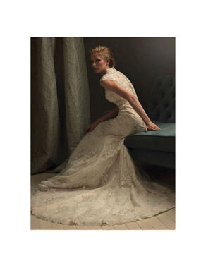 Allure Bridal C150 Mermaid Wedding Dress with Lace,Swarovski Crystals and Train